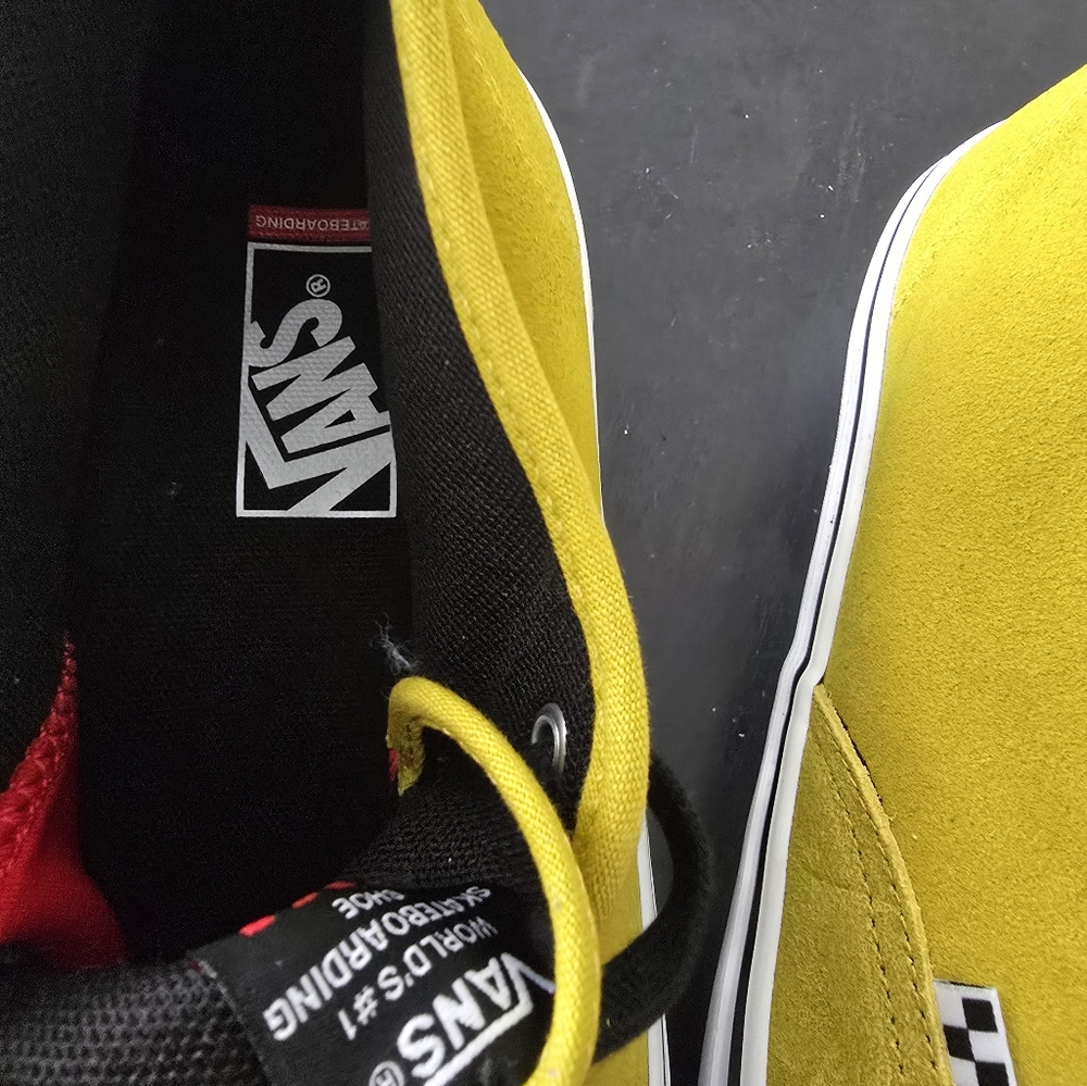 VansSkate Authentic Mid (Heritage Mustard) Like NEW Size 12 - Picture 6 of 11